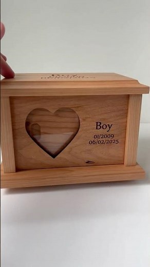 Handmade Cherry Urn for “Boy” 🐾 | Mad Tree Woodcrafts