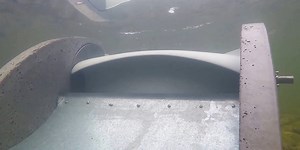 This turbine can harvest green energy in water currents as slow as 2 mph