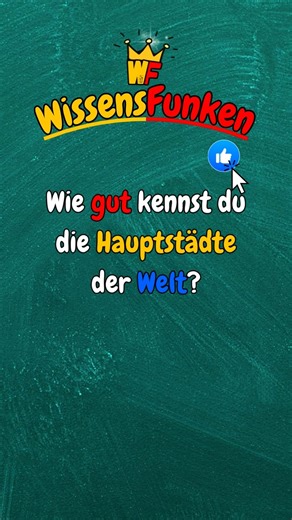 27 reactions | Wie gut kennst du die Haupstädte der Welt? #fragenundantworten #quiz #allgemeinwissen #trivia #bildung #wissen #geographie | Wissens Funken | Facebook