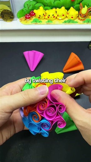DIY Origami Flower Ball 🌸✨ Easy Craft Hack