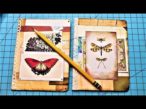 How to Make a Mini Ephemera Holder From Scraps For A Junk Journal! Easy Tutorial! The Paper Outpost!