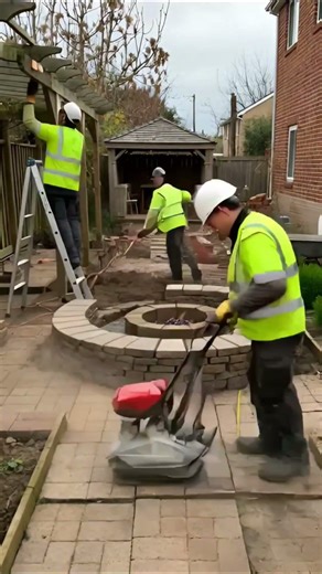 Insane Backyard Transformation | Fire Pit Garden Makeover Timelapse