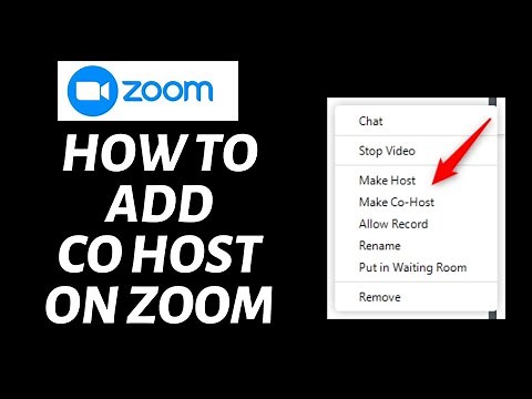 How To Add Co-Host on Zoom | Zoom Tutorial