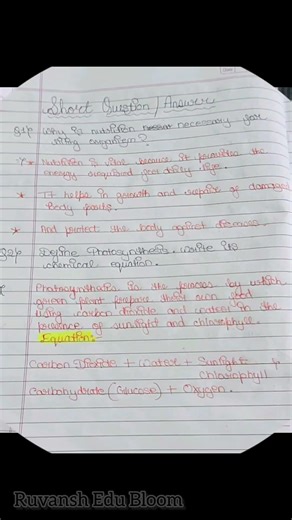 Class 7 Science Chapter 1 Nutrition in plants most important MCQ and question answer..