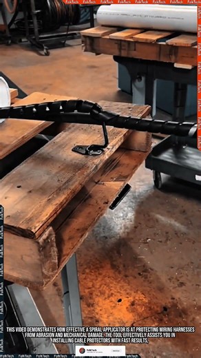Spiral Wrap Tool: Installing Cable Protectors Fast Neat Precise #tool #tools #innovation