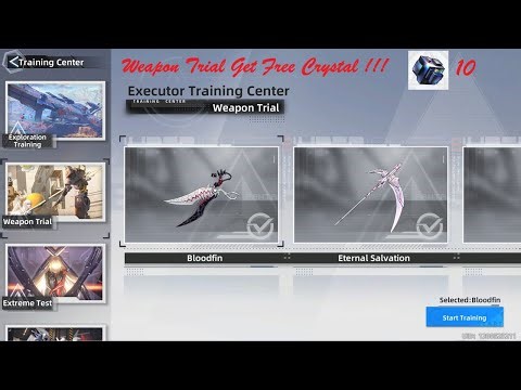 Weapon Trial Bloodfin Free 10 Dark Crystal OwO ! (Executor Training Center) [Tower of Fantasy]