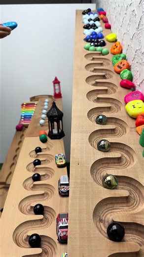 Golden Edition Marble Run Race #marblerace #golden #london #viral #asmr