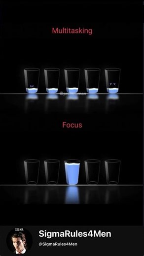 Multitasking Is a Lie ⚠️ | The Illusion of Progress #sigmarules4men #viral