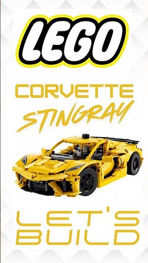 INSANE BUILD! Building the Lego Technic Corvette Stingray 42205 from the start to finish!