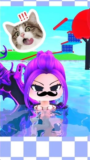 Can DEMON RUMI actually swim?! 🌊😱 #roblox