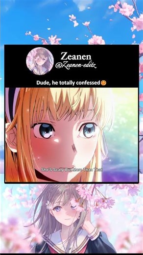 Bro, straight up confessed❤️ #anime #shorts