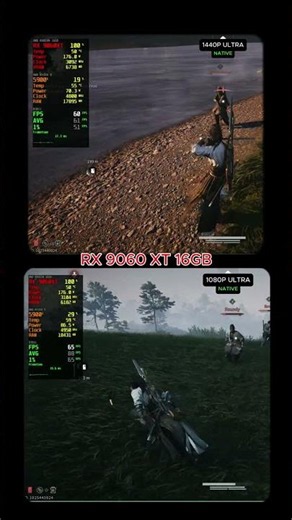 RX 9060 XT 16GB | Where Winds Meet | 1080p vs 1440p Native