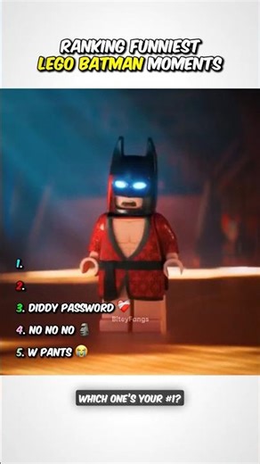 Ranking Funniest Lego Batman Moments | #shorts #funny