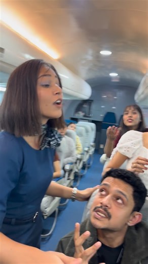 FH Institute on Instagram: "During the flight, a passenger wearing headphones was singing loudly, causing discomfort and disturbance to fellow passengers. The cabin crew promptly intervened, addressing the situation in a calm, polite, and professional manner. The passenger was advised to lower their voice and maintain cabin decorum. The issue was resolved smoothly, ensuring comfort and a pleasant experience for all passengers on board. #flightscenes #cabincrewtraining"