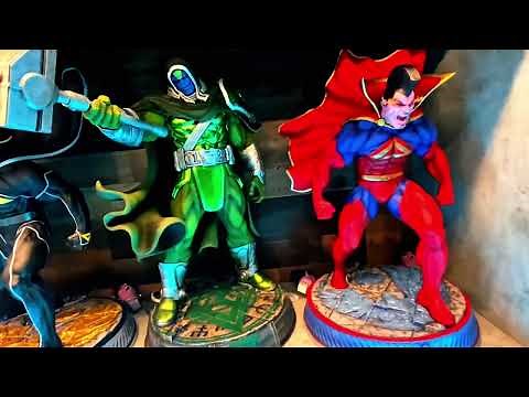 Ultimate Man Cave Tour | Rare Grail Statues, Custom Marvel & DC Fan Art Overload