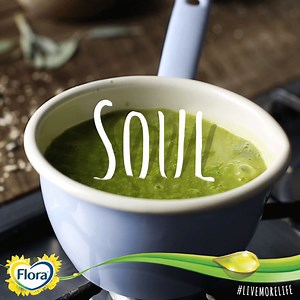 50K views · 762 reactions | Happiness is a hot soup on a cold day – add some Flora to the mix for extra heart health benefits. It’s packed with Omega 3 and 100% plant based oils. #LiveMoreLife | Flora South Africa | Facebook