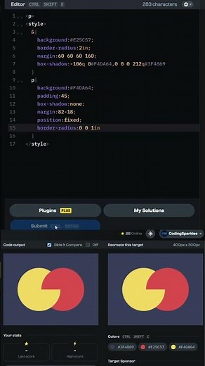 CSS Battle Solution | Entangled | Target 221