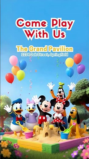 Animated Mickey Mouse Birthday Invitation