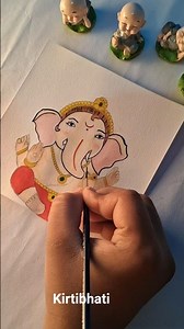 ganesh ji # water colour drawing # little ganesha # cute