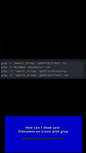 🐧 How can I show just filenames on Linux with grep 🐧 #linux #shell #cli #konsole #ubuntu #fedora