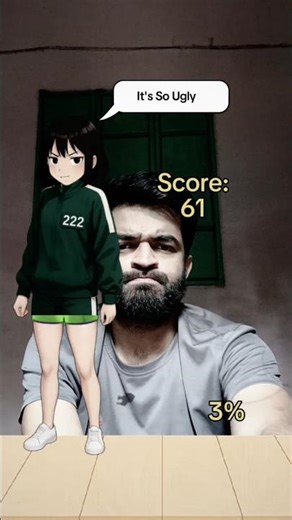 Squad Game Tiktok Filter😱✂️✂️✂️✂️#squidgame #challenge #trending #shorts #foryou #ytshorts