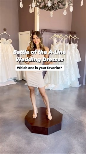 27K views · 174 reactions | These A-lines are so dreamy we can’t take our eyes off them Gown 1: Keegan Gown 2: Versavia Gown 3: Desert Gown 4: Sparrow Which one is your bridal style? Book an appointment to try these gowns on at our Frisco, Texas location by calling (214)-705-9224 today!#weddingdresses #weddinginspiration #weddingdressshopping #alineweddingdress | The Blushing Bride Boutique | Facebook