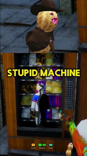 Peanut Lost It To A Vending Machine...