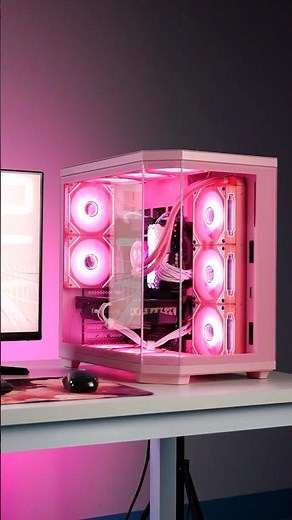 Vetroo CT3 ATX Gaming Computer PC Case - 💗Pink💗