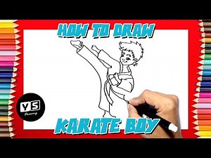 How to draw Karate Boy