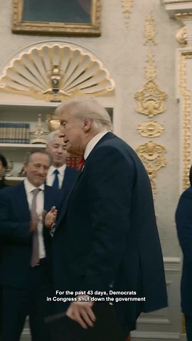 The longest shutdown, driven by Democrats, is finally OVER. They held America hostage for nothing. Republicans never wanted a shutdown and fought every day to reopen it. Now let’s get America BACK TO WORK! 🇺🇸 | Equal Justice for ALL - We Will Prevail