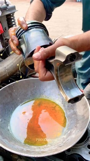 SIX CYLINDER ENGINE PISTON INSTALLATION #workshop #tools #piston #skills #trending