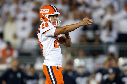 Illinois football kicker sets program record with most field goals in a game