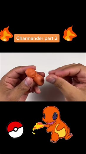 Here’s part two of how to sculpt Charmander ! #pokemon #pokemongo #pokemoncards #pokemonfan #clay #clayart #polymerclay