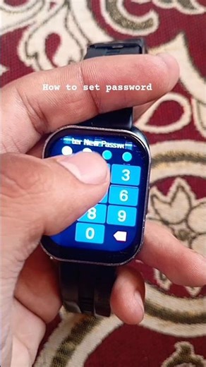 How to set password in Wings smartwatch 😱 #ytshorts #shorts #shortsfeed #t500smartwatch #viralshorts