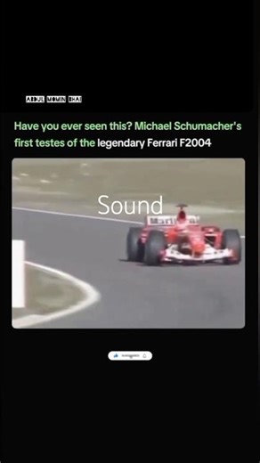 Do you remember when Michael Schumacher first took the legendary Ferrari F2004 for a spin?