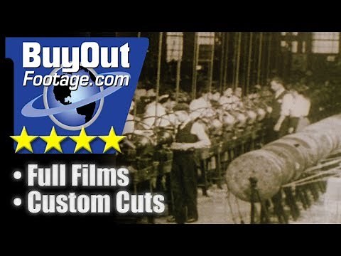 1900s Manufacturing Factory Industry Labor Stock Video b-roll