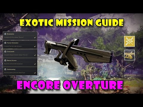 COMPLETE Exotic Mission Encore: Overture Guide - Destiny 2