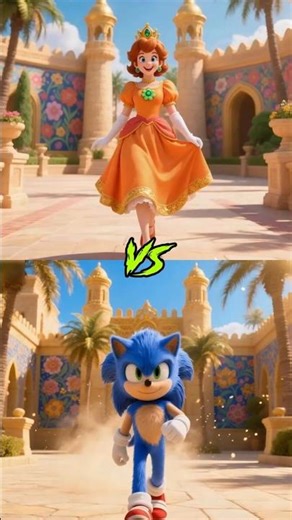 Princess Daisy VS Sonic, Knuckles, Tails, Super Sonic, Metal Sonic, Amy Rose, Rouge The Bat, Shadow