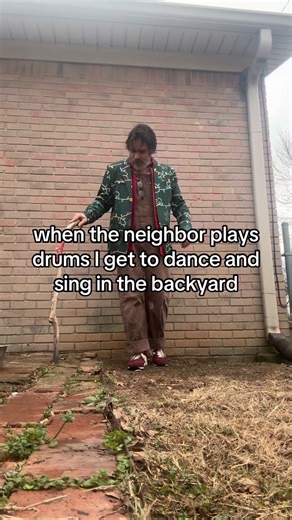 Drums! Dancing! Neighbors! Christmas songs! When the neighbor is playing drums we get to dance and sing in the backyard. It’s pretty fun! Hope you got everything on your christmas list! #dancing #dance #drums #drummer #neighbor | Ben Guidry