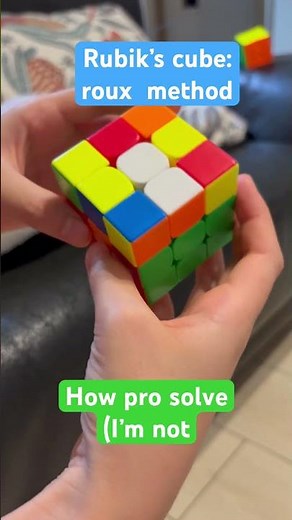 Solve Rubik’s cube￼ using pro’s way:roux method