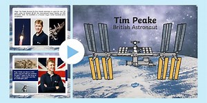 Tim Peake British Astronaut Information PowerPoint
