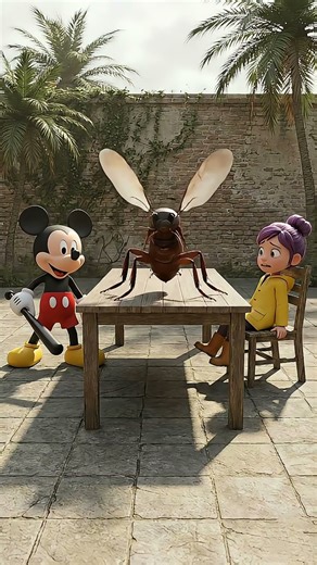 Micky Mouse And cockroach 🪳 | #scaryteacher3d #animation #funny