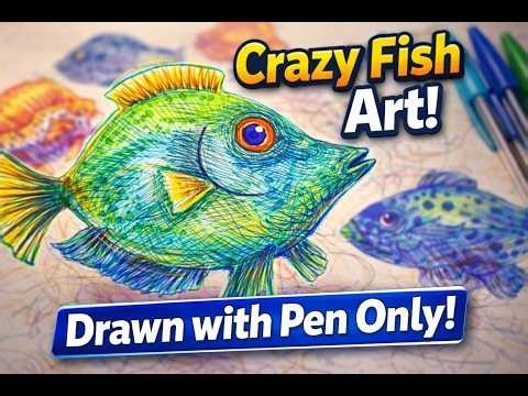 "Cute Ocean Animals Drawing 🐳 Easy & Satisfying Art!"
