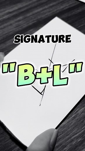 Unique Signature Design Ideas with B L Initials