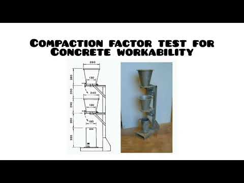 compaction factor test for concrete workability #civilengineering