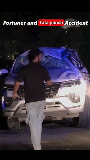 Tata Punch vs Toyota Fortuner Crash Shocking Results! #toyotafortuner #tatapunch #puchcrashtest
