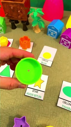 Filipino Shapes Flashcards! 🔵🔺🟩 Learn Names of Shapes for Kids!