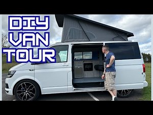 VW T6 Transporter Self Build Camper Tour! 🚐
