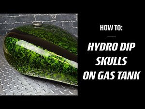 How to Hydro Dip a Motorcycle Gas Tank in Skulls | TWN