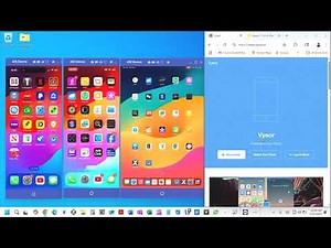 Connect several iPads and iPones to your PC using Vyson free Software